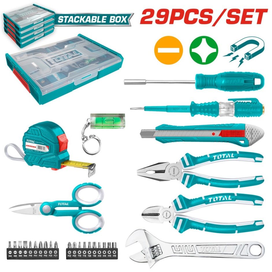 Coffret d’outils 29 pièces THKTV02H291 TOTAL – Image 3