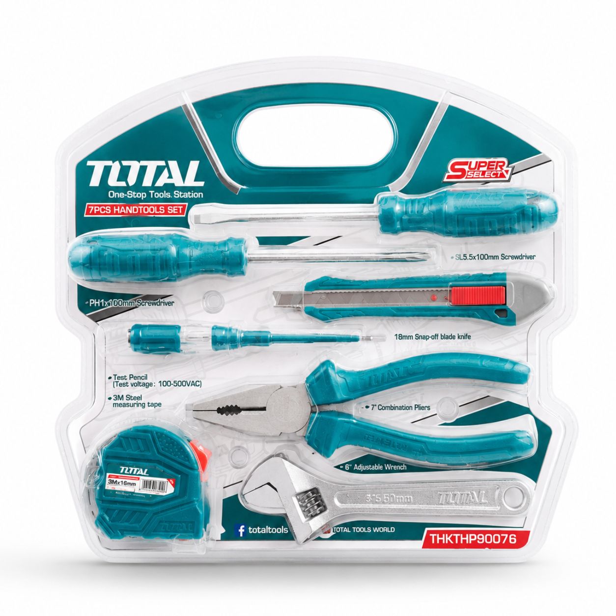 Coffret d’outils à main 7 pièces THKTHP90076 TOTAL